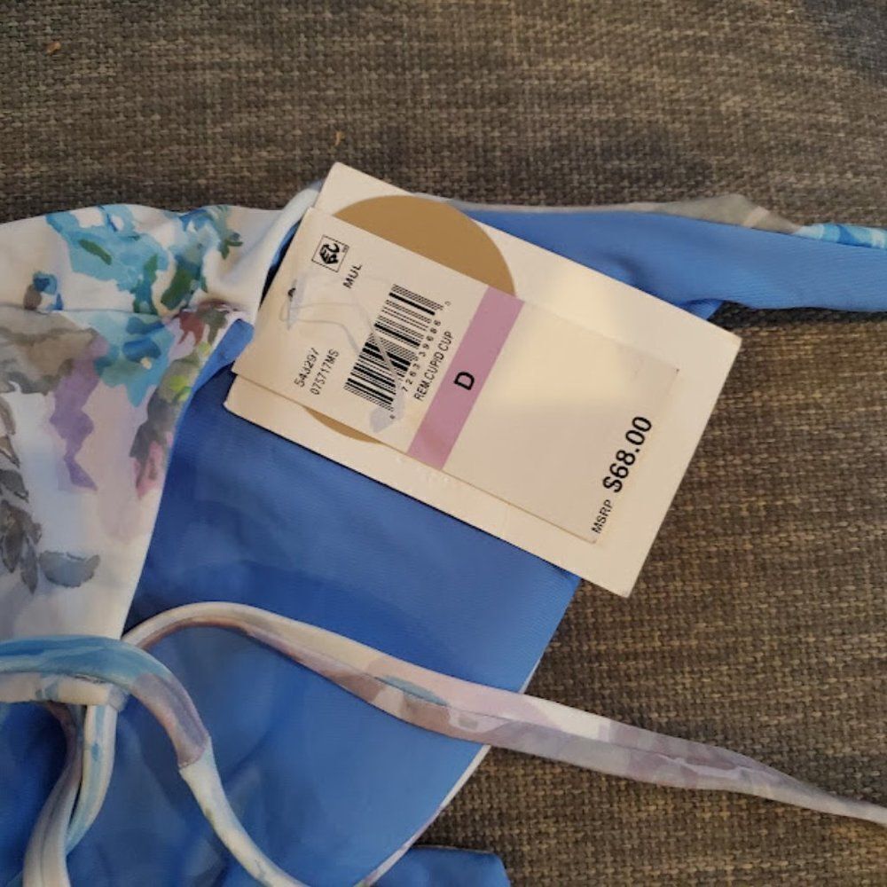 Becca Women's Floral High Waisted Swim Bikini Set Size Large $130 - Picture 16 of 16
